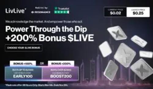 最具潜力的低价加密货币：LivLive ($LIVE) 强势崛起，$SUBBD 遭遇滑铁卢