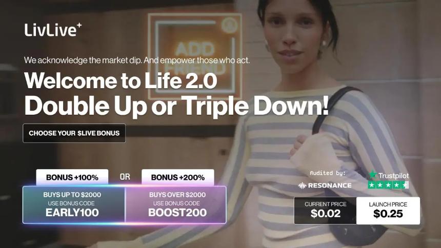 2025年加密货币投资新星:LivLive($LIVE)引领未来,以太坊(ETH)与WLFI面临严峻挑战