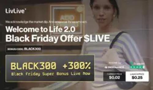 错失Solana投资机会？LivLive黑色星期五预售带来300%奖励，或是下一个高回报加密货币项目