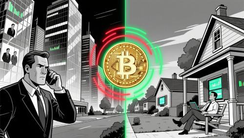 比特币在2025年陷入停滞：机构信心与散户撤退的博弈