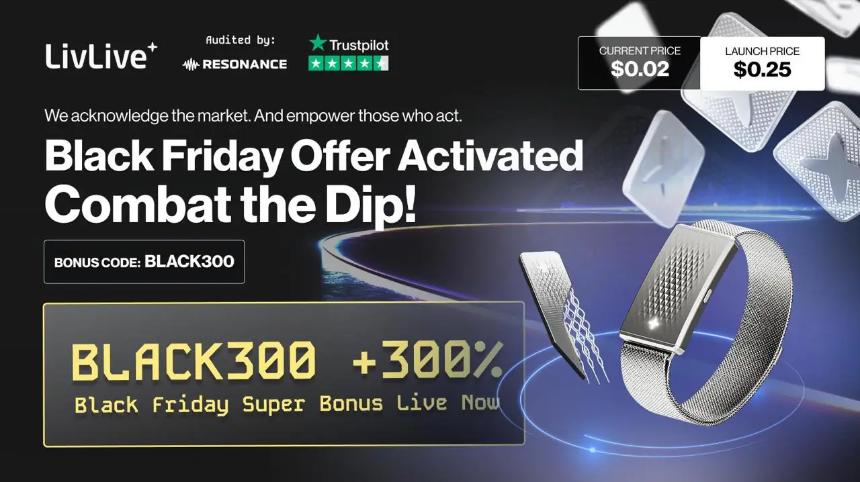 错失Solana投资机会?LivLive黑色星期五预售带来300%奖励,或是下一个高回报加密货币项目