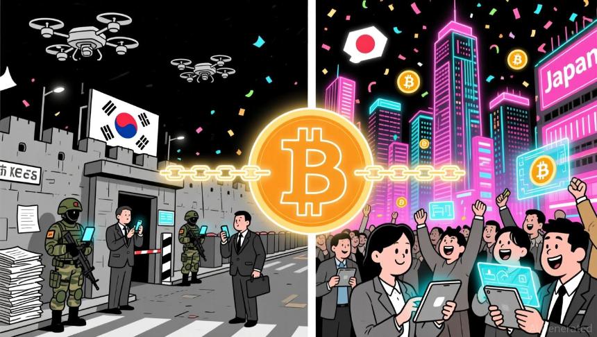 监管路径分化：韩国加密货币执法与日本比特币改革的市场启示