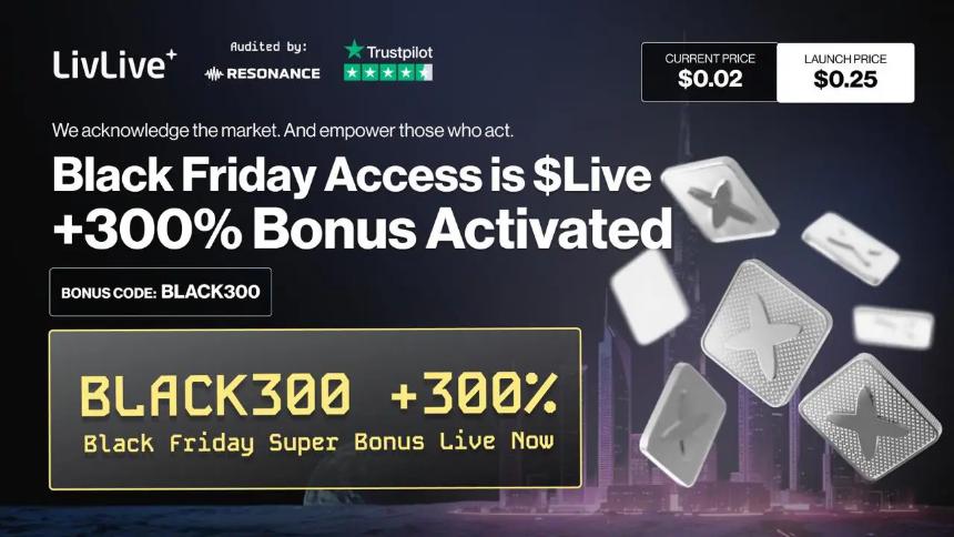 LivLive预售引发黑色星期五300%暴涨:XRP与BCH波动中寻找最佳加密货币投资机会
