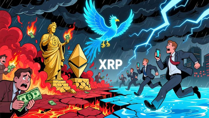 XRP逆势崛起：机构资本从BTC和ETH转向XRP，市场格局或将重塑