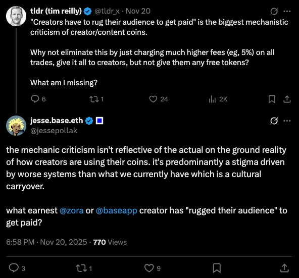 我们可能误解了$JESSE,这是在给Base链创收