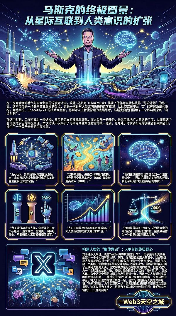 马斯克信息量炸裂的最新访谈: AI, 意识与未来的重构