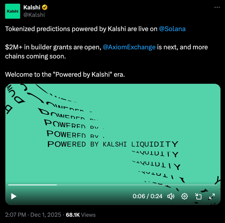 Kalshi与Solana达成合作：美国首个合规预测市场平台进军加密领域