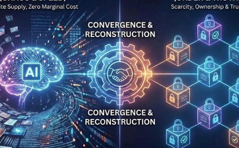 AI 与区块链技术的融合进化：数字经济新范式下的生产力与生产关系重构