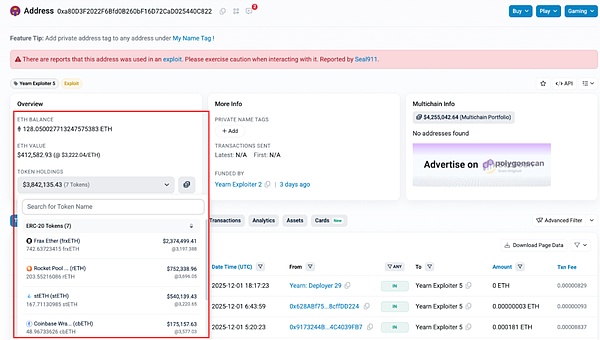 900 万美元被盗：Yearn yETH 池漏洞分析