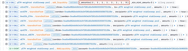 900 万美元被盗：Yearn yETH 池漏洞分析
