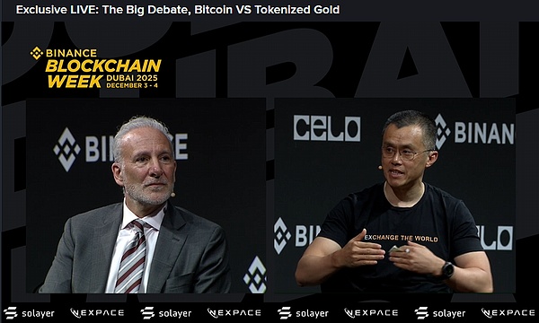 迪拜区块链周重头戏 CZ与Schiff激辩 比特币vs黄金哪家强？