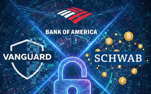 先锋集团、美国银行和嘉信理财进军加密领域：机构采用加速的信号