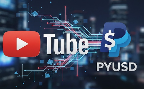 YouTube新增PYUSD支付选项：美国内容创作者可使用稳定币接收收入分成