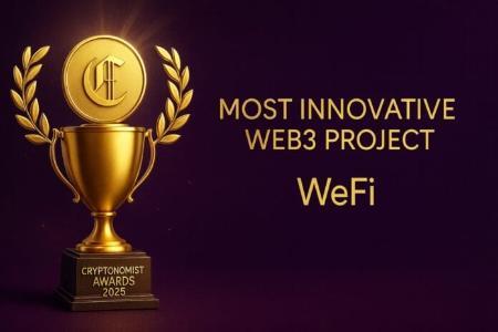 WeFi 荣获 2025 年 Cryptonomist 奖“最具创新性 Web3 项目”
