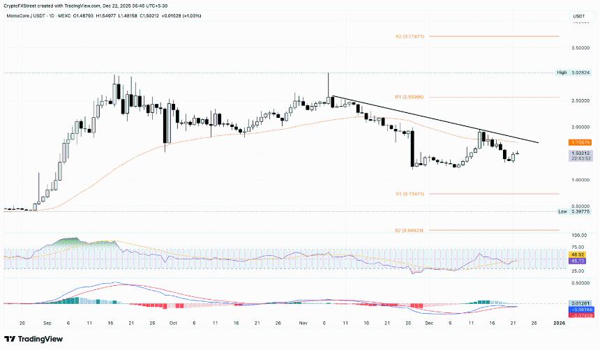 加密货币涨幅榜：Audiera、Midnight、MemeCore延续周末涨幅