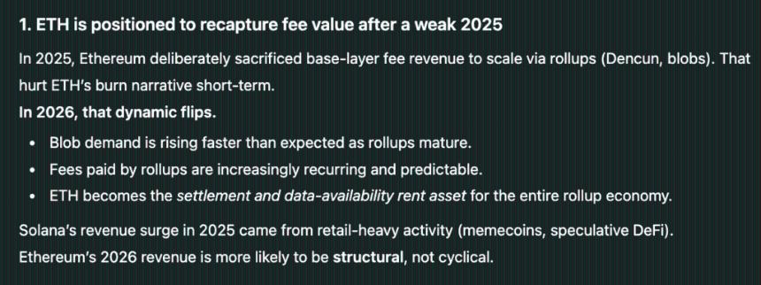  以太坊 vs. Solana；ChatGPT 预测 2026 年最佳项目。 