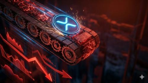 XRP价格面临下行压力，技术指标显示卖方占优