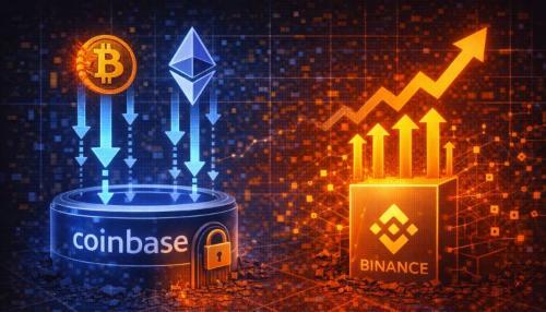 Coinbase比特币和以太坊资金流入大幅下降，币安保持相对活跃