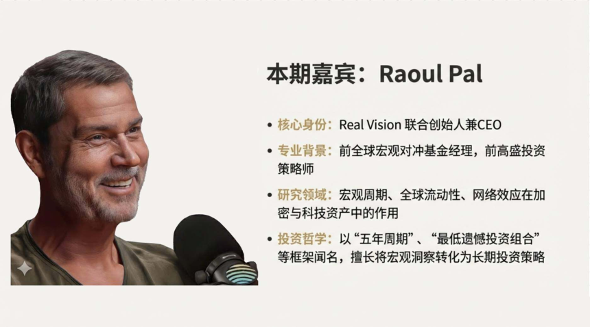 对话Raoul Pal：五年大周期下的2026决胜点，不靠运气选对资产长期持有