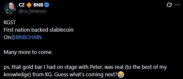  吉尔吉斯斯坦稳定币 KGST 在币安全球平台上线 