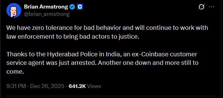 Coinbase黑客事件最新进展：内部数据泄露导致Coinbase损失4亿美元