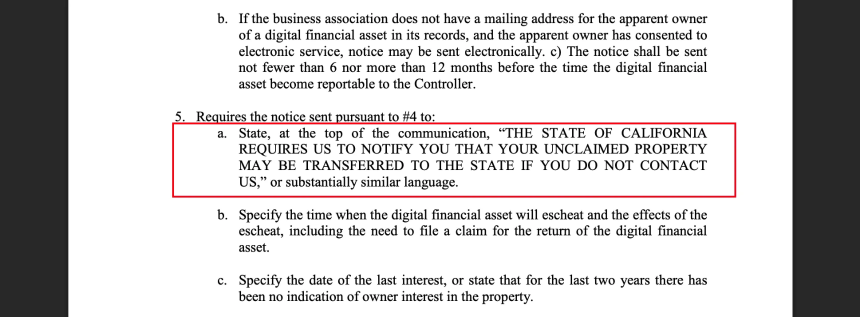 加州新法案SB 822解读：数字资产“沉睡三年”会被充公吗？