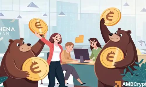 Ethena团队豪掷1200万美元增持ENA，但股价仍承压下行