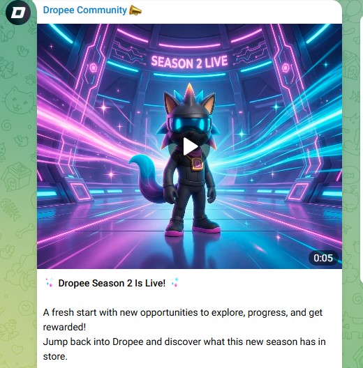 Dropee空投2026年第一季度上线：五阶段TGE计划