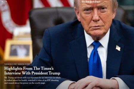 纽约时报专访特朗普：权力逻辑与政策导向的七大核心要点