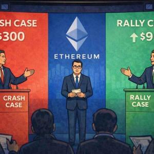 以太坊价格预测分歧：暴跌300美元还是反弹至9000美元？