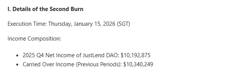 JustLend DAO生态收益持续加码：两轮累计销毁超10亿枚JST，通缩进程加速推进