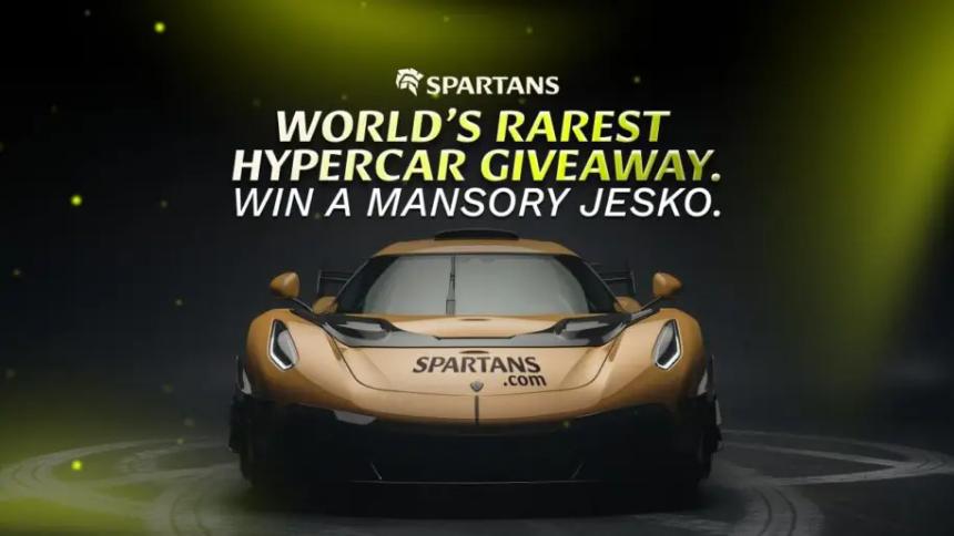 赢取MANSORY Jesko：Spartans.com加密赌场独家抽奖活动开启