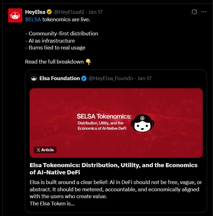  Hey Elsa Token 将于明日率先在 MEXC 上线，Bybit 随后跟进 