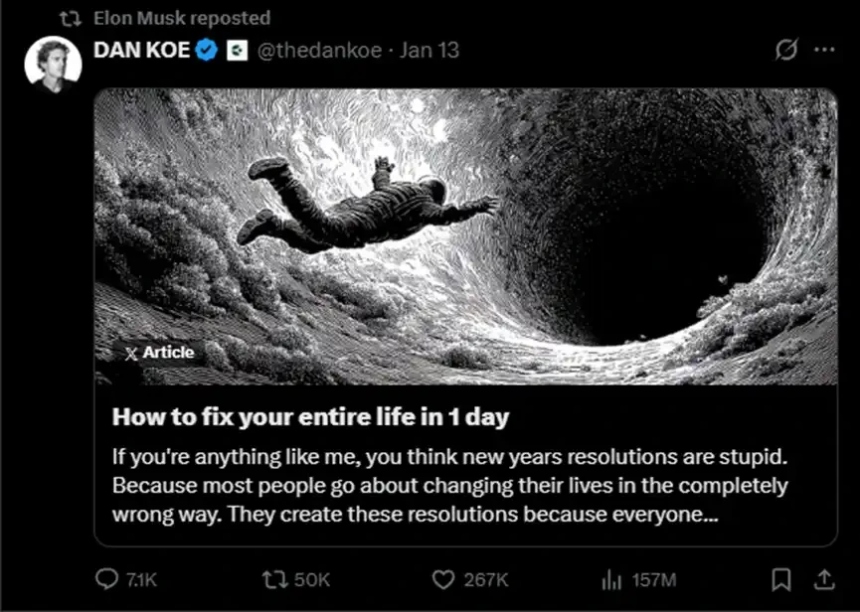 百万悬赏长文背后：马斯克的焦虑、平台战与超级应用梦