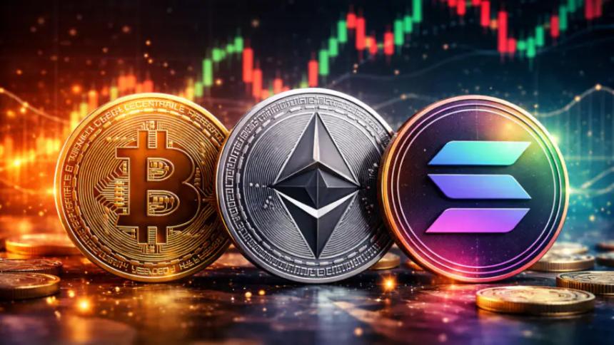 比特币和以太坊因ETF资金外流重挫 Solana展现韧性