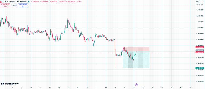 Shiba Inu Bearish Continuation Pattern