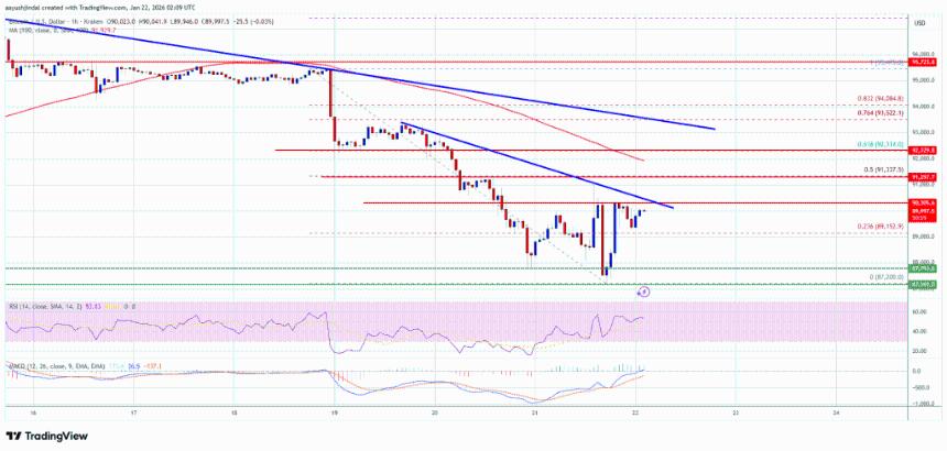  比特币价格守住支撑位，交易员质疑下一轮上涨行情。 