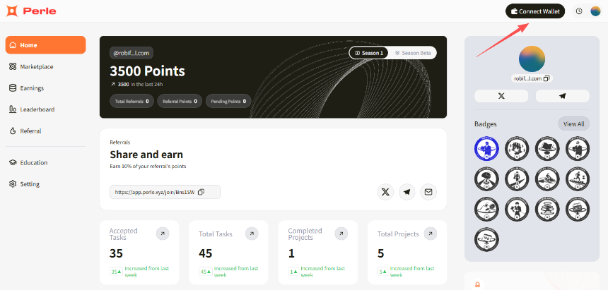 Perle Labs启动首赛季积分活动：融资1750万美元的AI数据平台上线