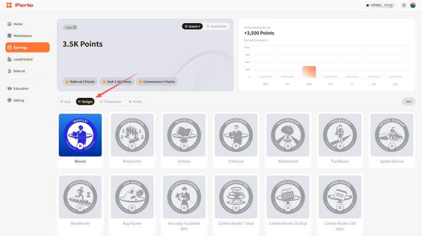 Perle Labs启动首赛季积分活动：融资1750万美元的AI数据平台上线