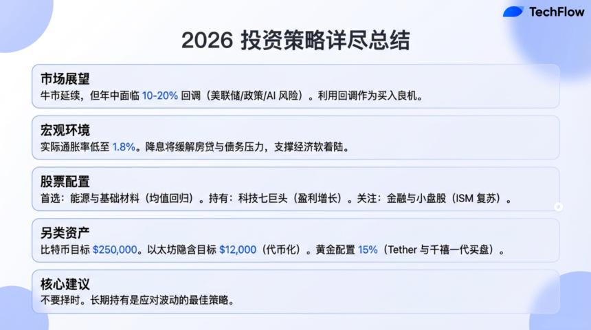  对话 Tom Lee：2026 年会有“熊市般”回调，但比特币将冲击 25 万美元 