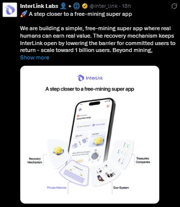 Interlink Labs预计2026年第二季度上市，主网与小程序将于第一季度率先上线