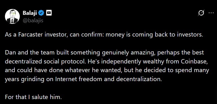 Farcaster将在Neynar收购后向投资者返还1.8亿美元