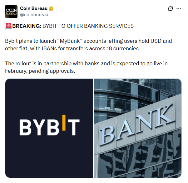 Bybit银行服务：交易所迈向全面金融中心