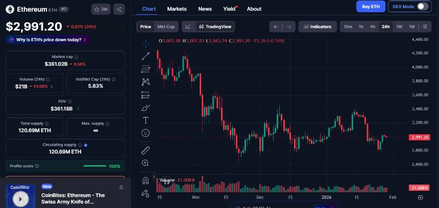 加密货币市场最新动态（1月29日）：BTC和ETH下跌，Worldcoin上涨20%