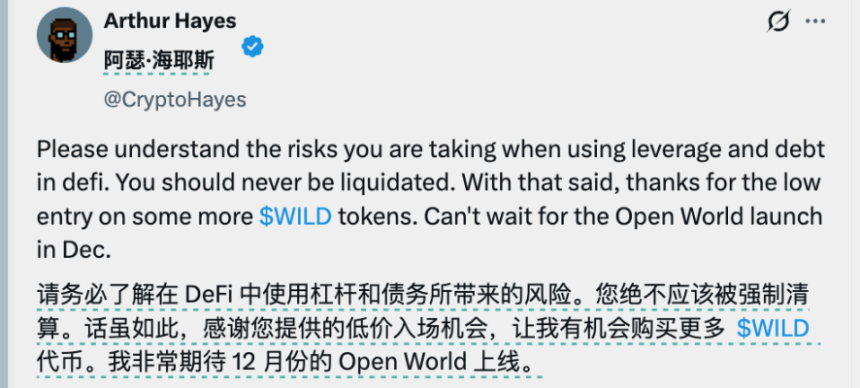 复盘Arthur Hayes的2025:喊单背后的操盘逻辑