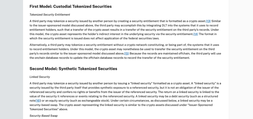 SEC发布代币化证券监管新规，哪些项目将面临挑战？