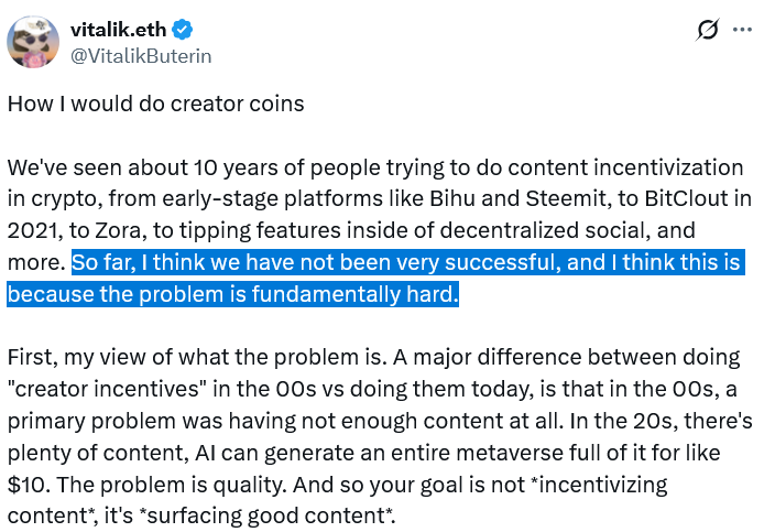 Vitalik Buterin提出结合DAO与预测市场的创新内容创作者激励机制