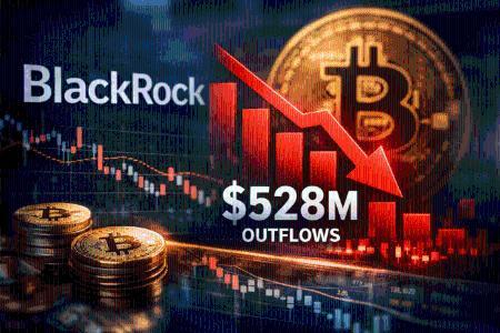 贝莱德比特币ETF单日资金流出达5.28亿美元，市场关注机构投资动向