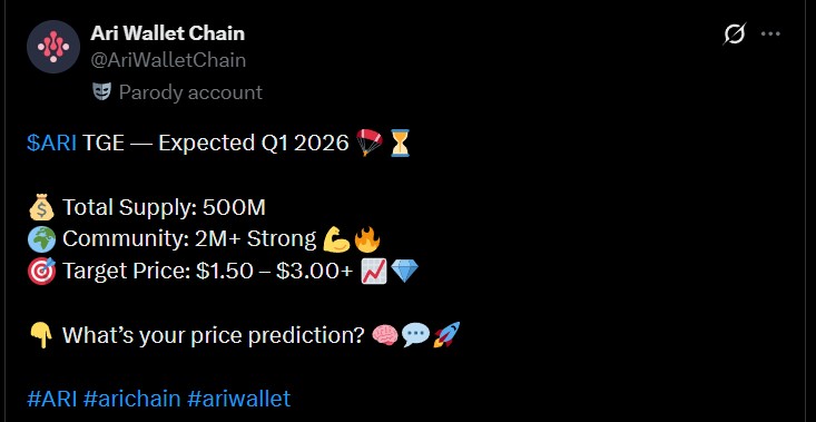  ARIchain上市日期和价格讨论：$ARI会在主网上线前推出吗？ 