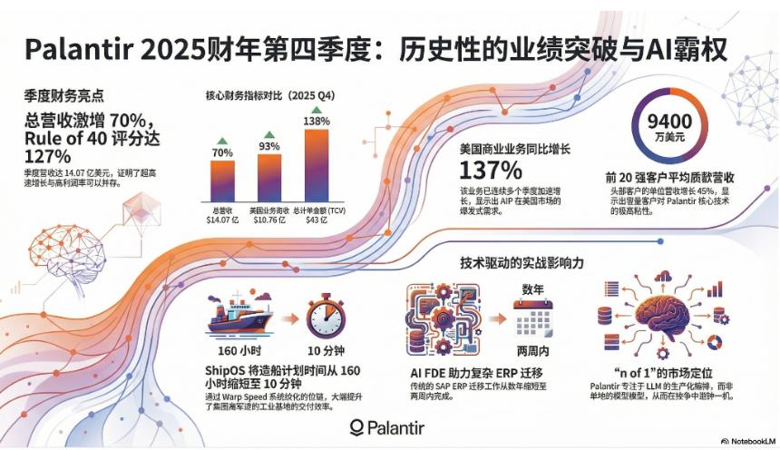 Palantir Q4财报：AI驱动企业效能飞跃，CEO称“不想用我们的可以不用”